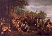 Benjamin West William Penn s Treaty with the Indians Spain oil painting reproduction